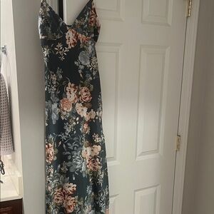 Green floral Hello Molly midi dress